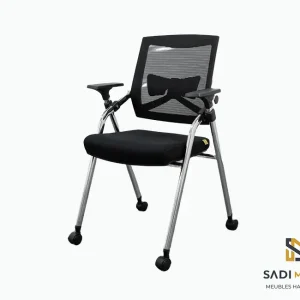 Chaise Opérateur Rabat-Table à Roulettes Premium – 2026 Confort Ergonomique
