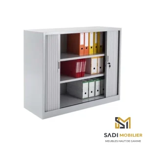 Armoire basse métallique avec 2 portes Rideau